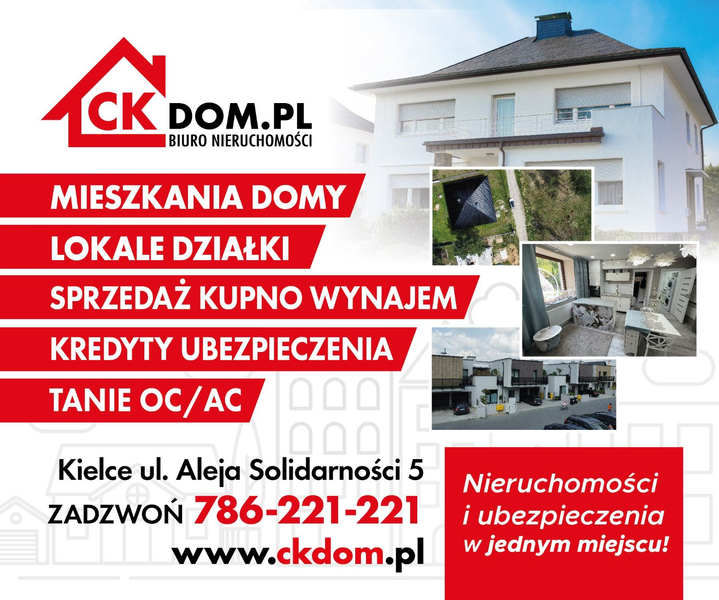 Zdjęcie na okładce dla CKDOM Kielce – Biuro Nieruchomości | Mieszkania, Domy, Działki